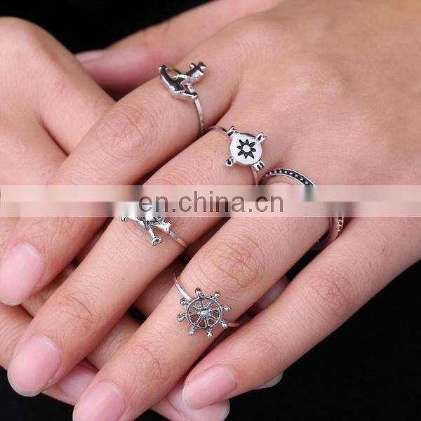 Trendy Personalized Corsair Ring Five Set Ring Wholesale