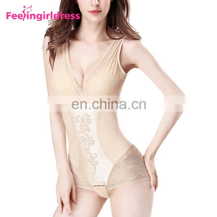 Wholesale Price Price Nude V Neck Sleeveless Nylon Women Underwear Body Shaper Slimming