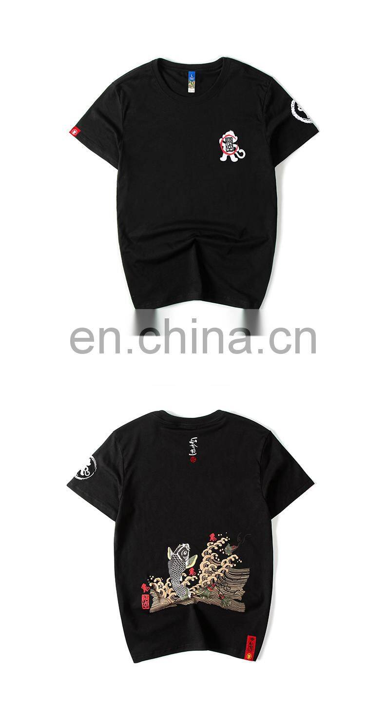 Latest Stretchy 95% Cotton, 5% Elastane Custom T Shirts Printing Crewneck Cotton Mens T-Shirt With Unique Patterns