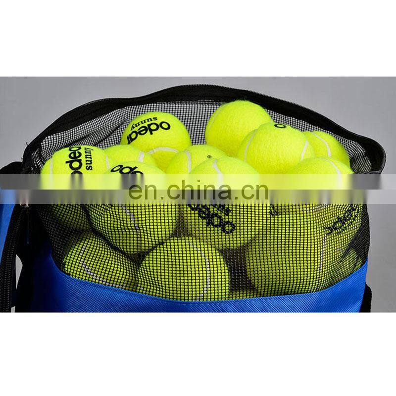 OEM ODM blue Tennis Ball Bags with Shoulder Strap for gift