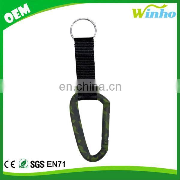 Winho Anodized Carabiner with nylon strap