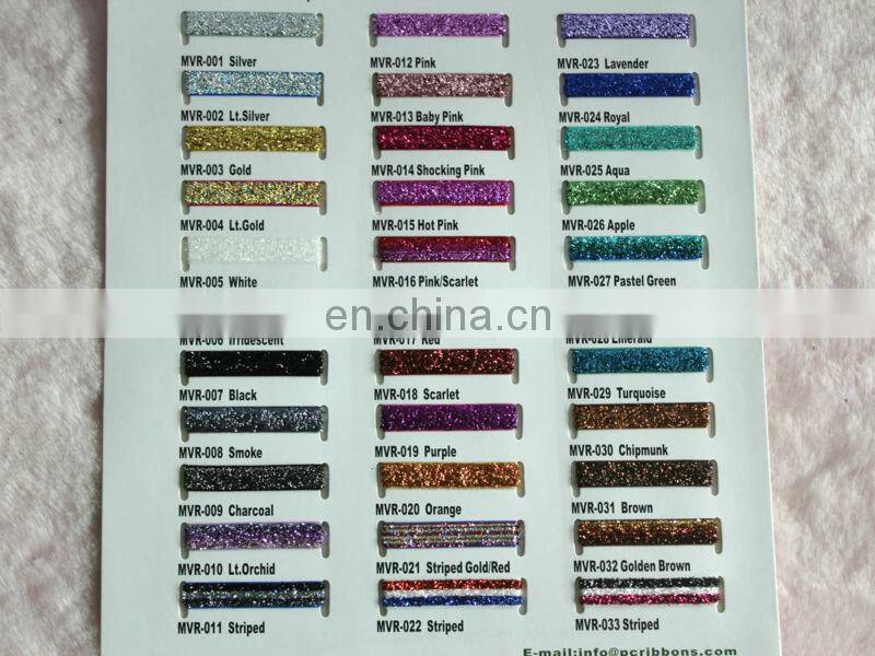 New style stripe metallic elastic ribbon