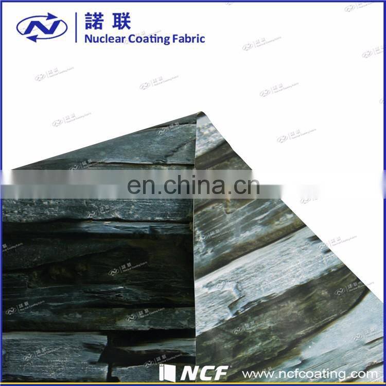 Waterproof plain printed pvc coated polyester fabric