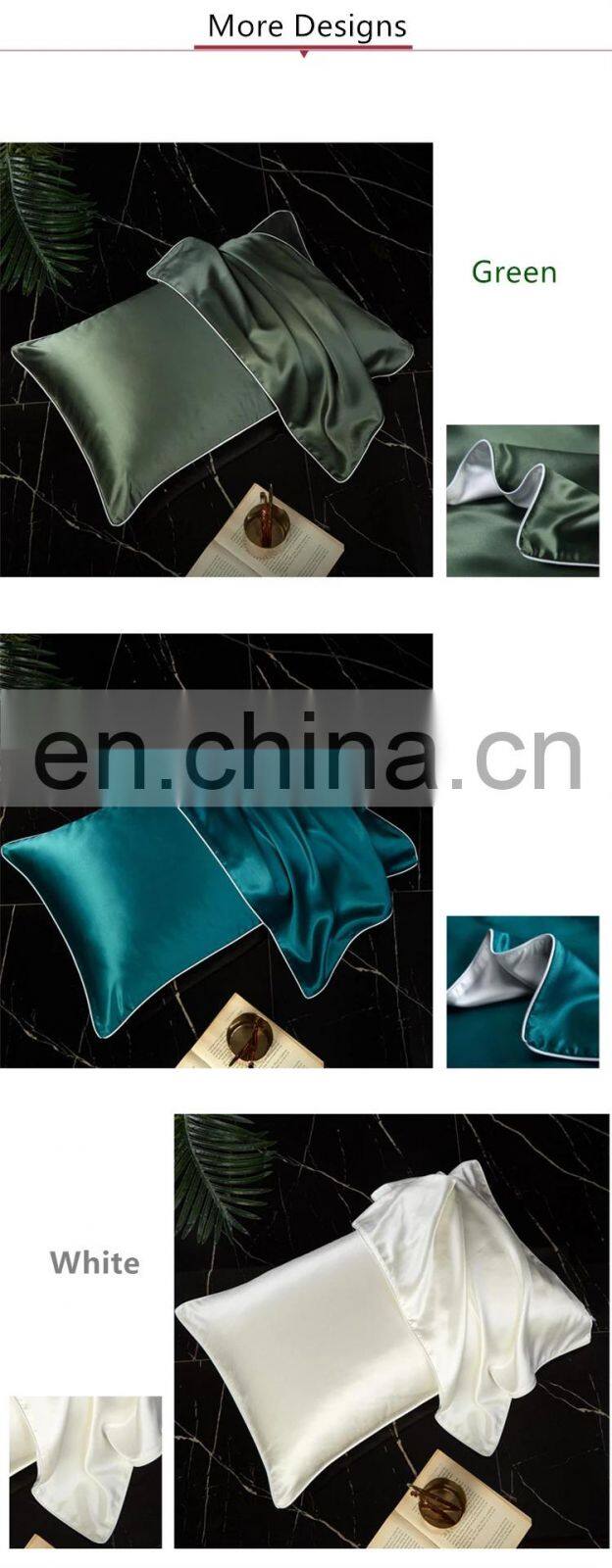 Soft Deep Sleep Beauty 100% mulberry silk pillowcase summer silk plain color for hair and skin