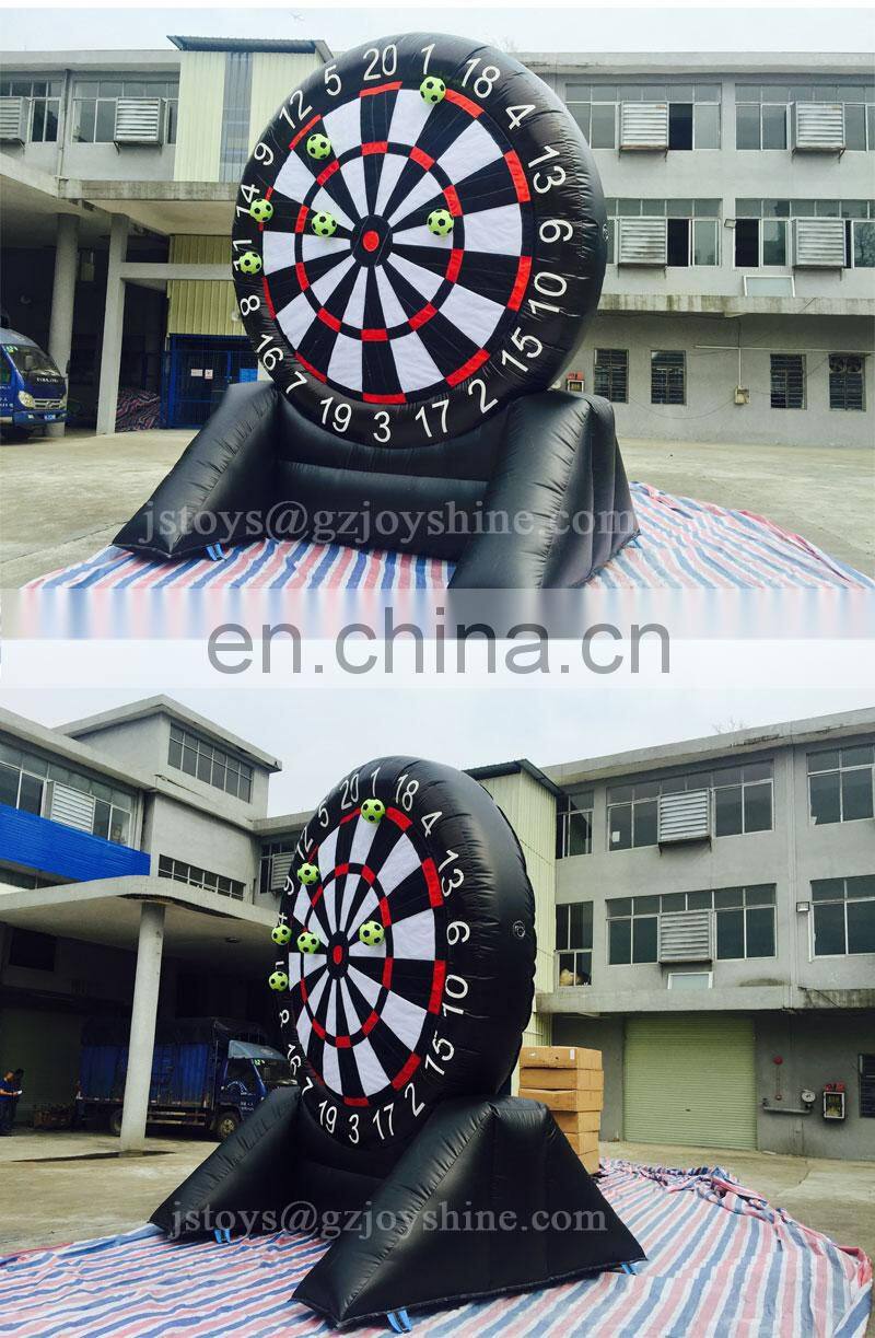 Outdoor Sports Game Footdart Soccer Shooting Kick Target Golf Football Dart Board 3m Inflatable Foot Darts For Sale