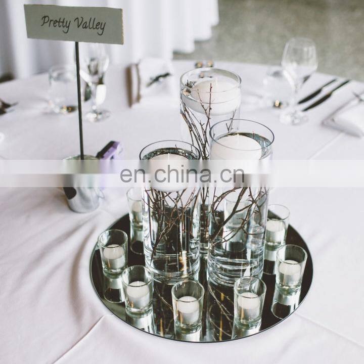Craft glass mirrors wedding centerpieces with free sample