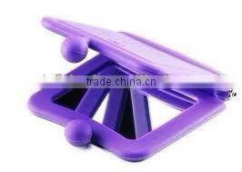 Funny personalized cosmetic bag,mirror clutch bag ,Silicone Cosmetic Bag with Mirror