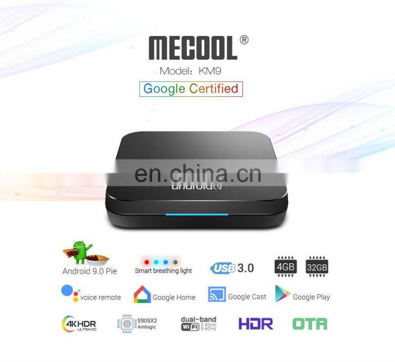 Cheapest High Quality Best Android HD Video 5G Wifi TV Box KM9 Android 9.0 Arabic S905X2 2.4G/5G WiFi Set Top Box