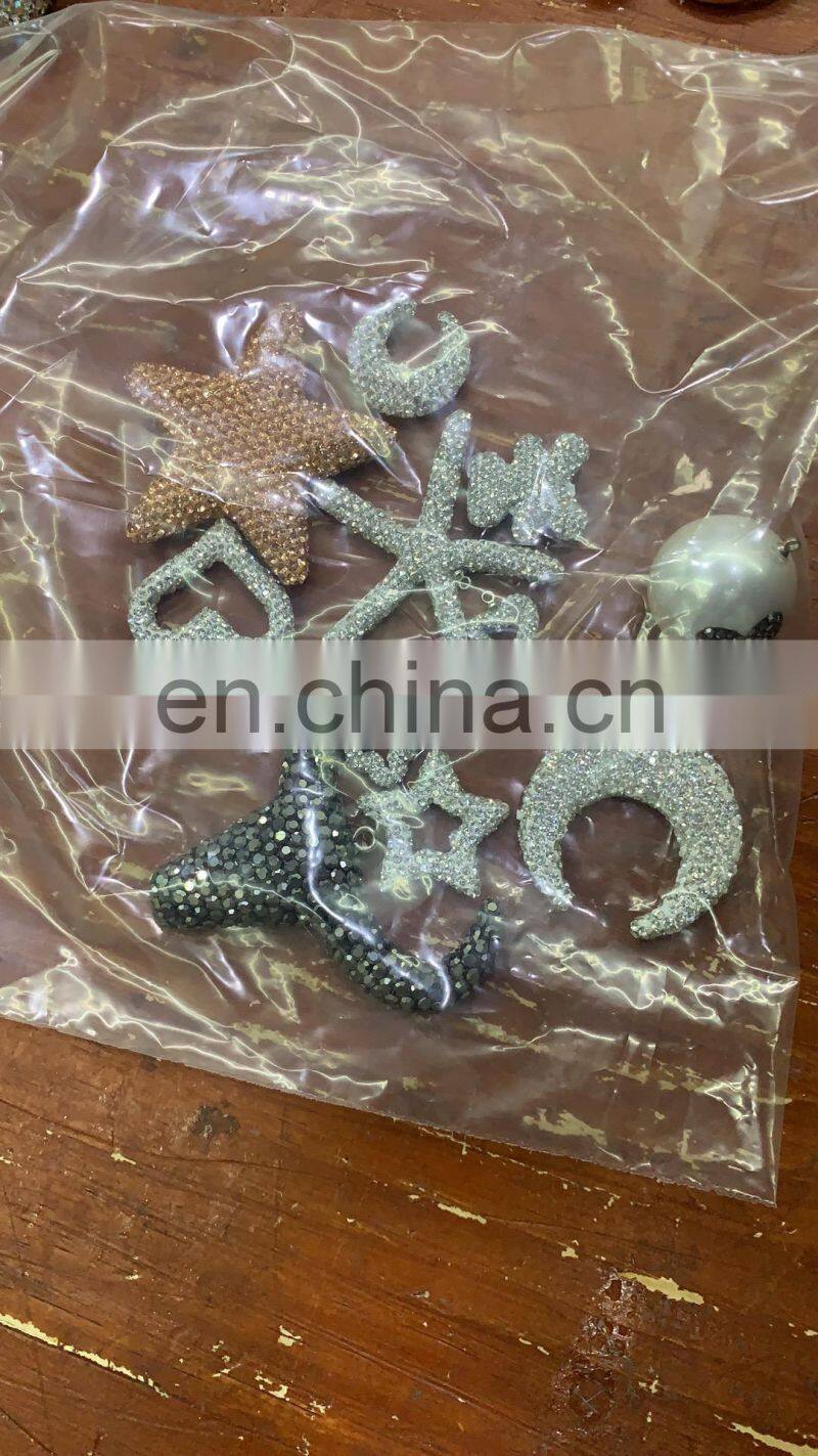 natural white crystal heart shape AB stone beads, crystal AB for jewelry