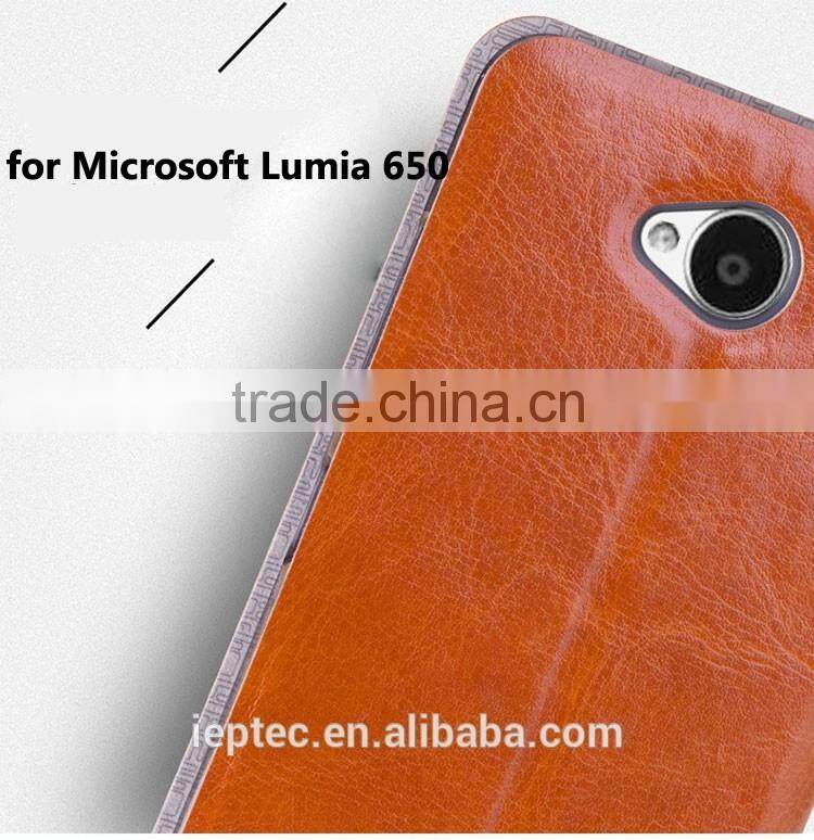 MOFi Back Cover for Microsoft Lumia 650 Dual SIM, Flip Leather Case Cover for Microsoft Lumia 650, Saana, RM-1154