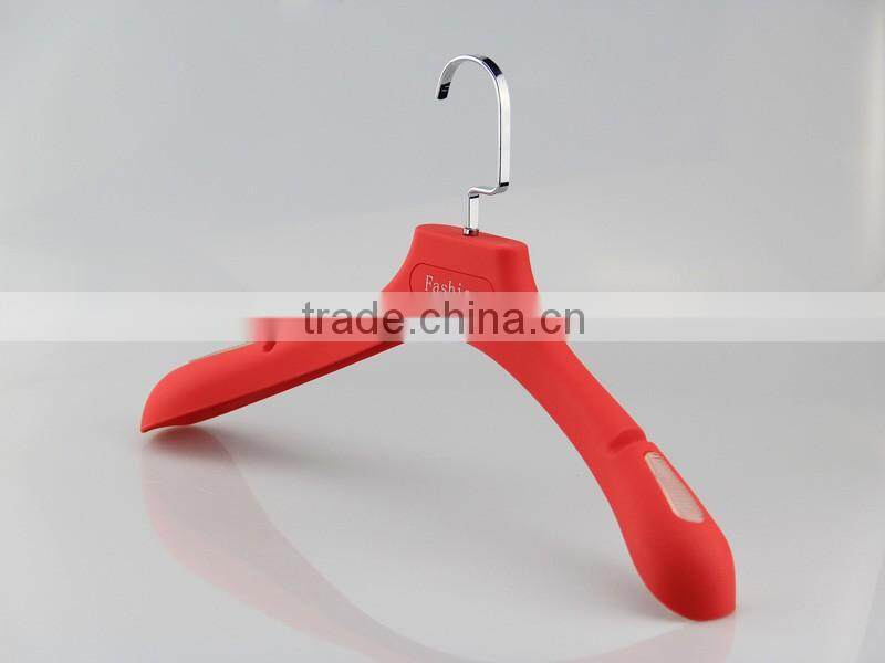 HA6905 colored plastic clothes hanger antislip women coat hanger dress