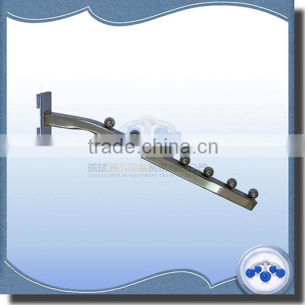 10x10mm square tube display hook to slotted channel