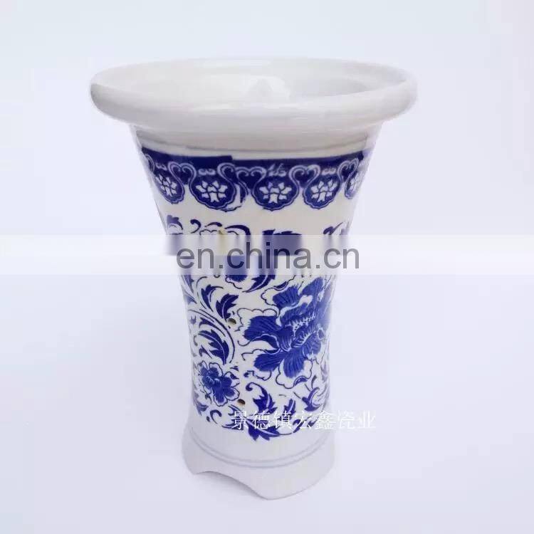 Wholesale Jingdezhen High Temperature Blue And White Porcelain Planter Pots For Orchid
