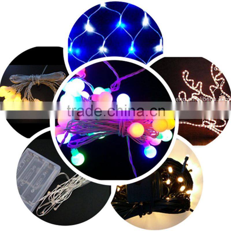 cotton ball light string christmas decor wholesale clear cable christmas ball ornaments