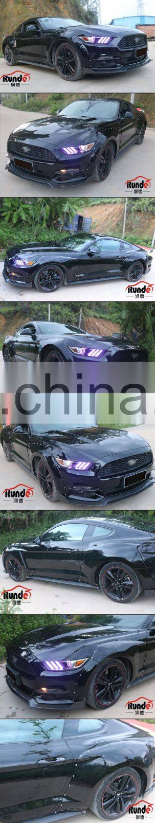 Runde Car Modification Body Parts Resin Material Suitable For 2015-2017 Ford Mustang Rocket Rabbit Style Wide Body Wheel Eyebrow