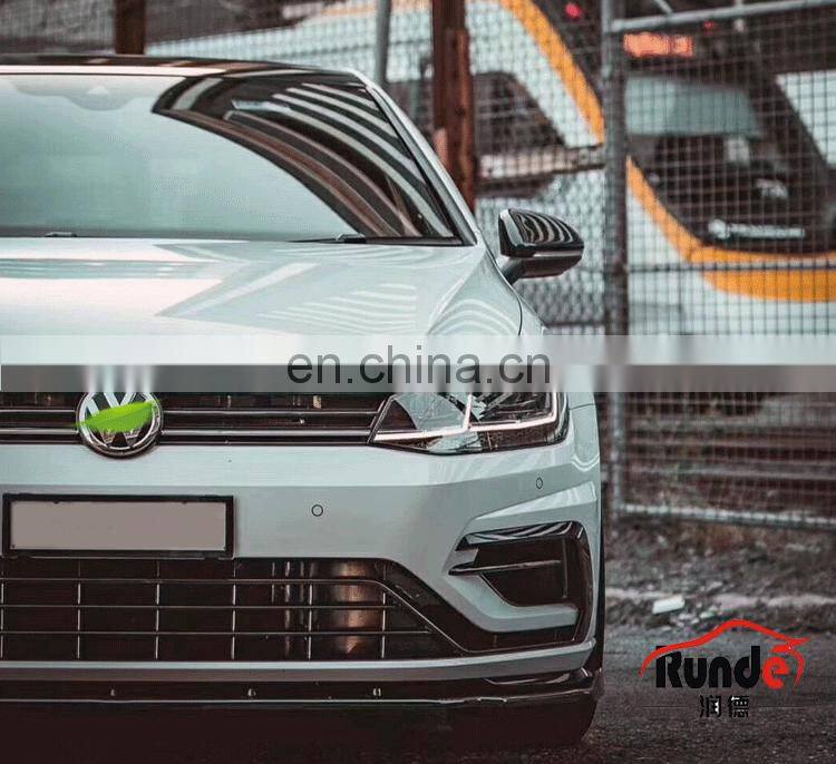 Runde ABS Material R Style Body kit Front Rear Bumper Side Skirt Grille For 12-17 Volkswagen Golf 7 And Golf 7.5 body kit