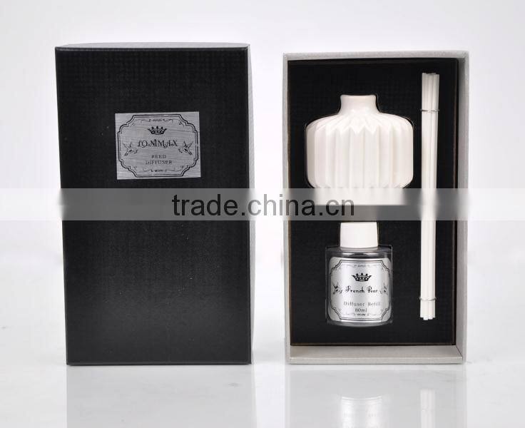 80ml Home fragrance Aroma Reed Diffuser with ceramic bottle SA-2026
