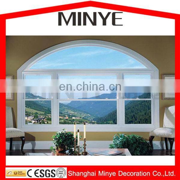 Europe style Big Silding Windows Thermal Break Aluminum Sliding Windows Arched Top Design with Wide Opening View