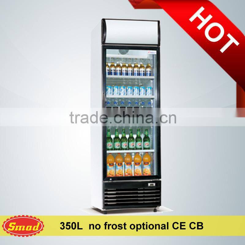 Single door/ double door transparent glass door showcase refrigerators