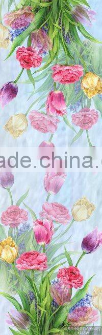 digital print custom design long pure silk scarf