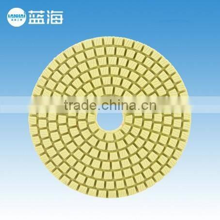 4''-100mm Wet 4 Step Diamond Angle Grinder Sanding Pad for Granite Marble Stone/Polishing Pads