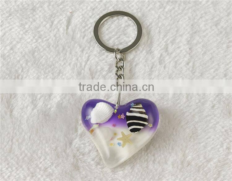 Wholesale Real starfish key chain rings