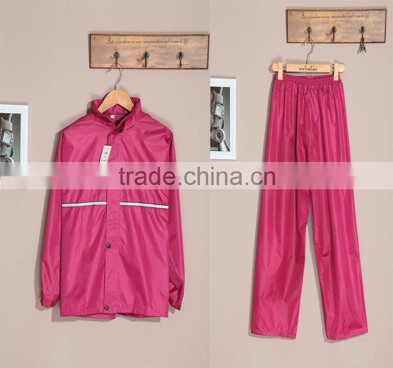 YANLI 100%waterproof, cheap pvc raincoat and pant for adult