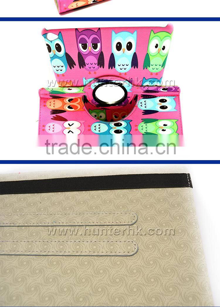 Printed Owls Rotating Tablet Case For iPad Air 2