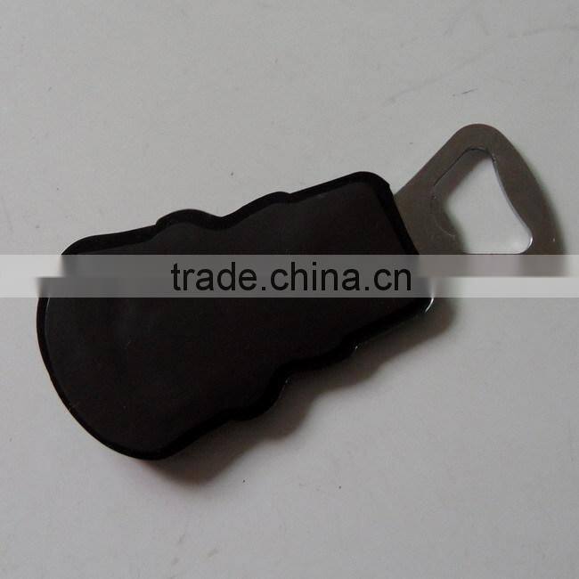 Soft pvc flower skull VEGAS souvenirs beer bottle opener fridge magnet