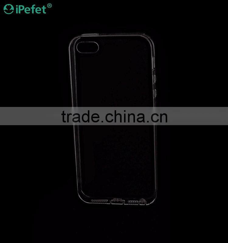 Colorful Bumper Clear Back Cover Soft Flexible TPU Phone Case For iPhone 5/se