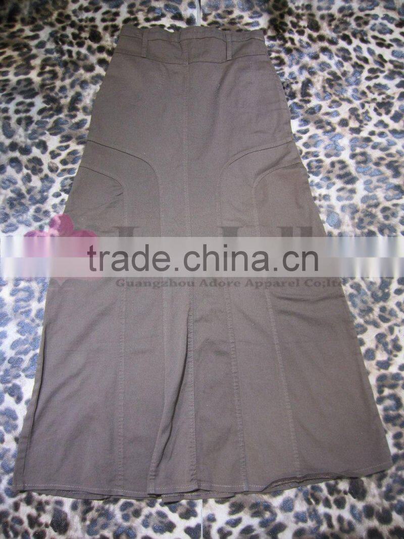 2016 Ladies Fashion Casual Long Denim Skirt LK-001