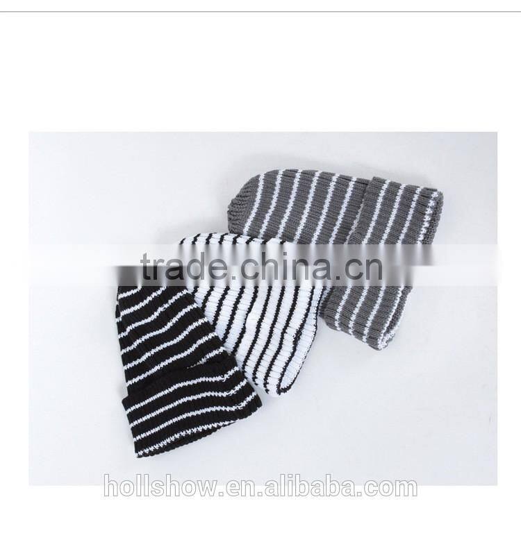 Wholesale Hot Selling Fashion Classic Man Women Lovers Striped Beanie Knitted Hat