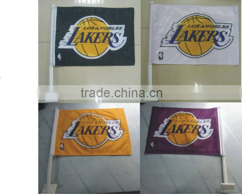 Custom double sides with white blank car flag