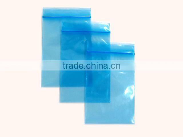 Opaque plastic bags, Blue self locking anti static plastic bags
