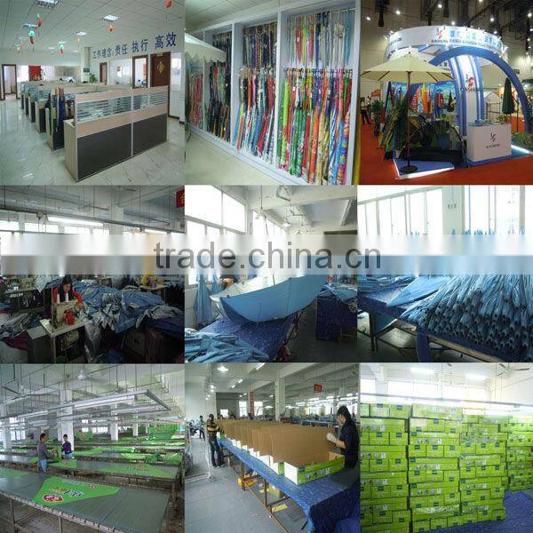 Aluminum Parasol with crank open system