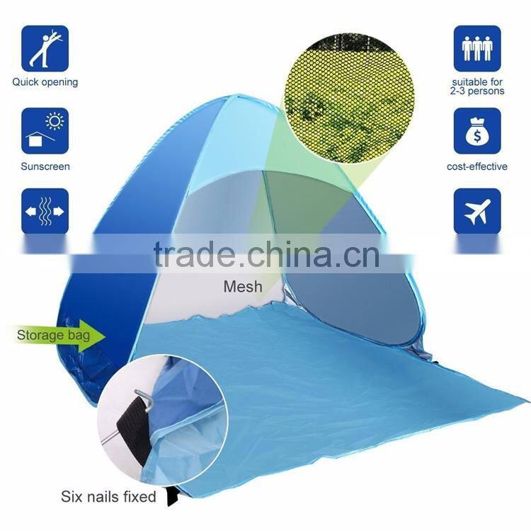 Camping Outdoor Tent Shelter Automatic Beach Anti-UV Fishing Ultra Light Umbrella Pop Up Tent