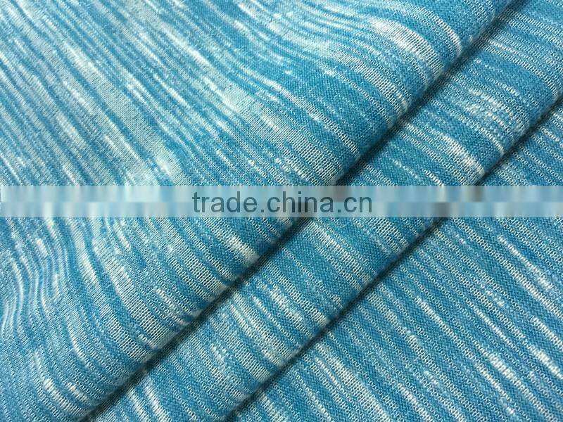 2015 high qulity RT slub jersey knit fabric for knitwear
