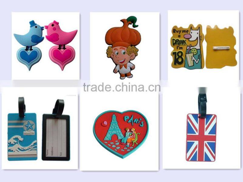 Black Soft PVC Coasters With Rose Printing