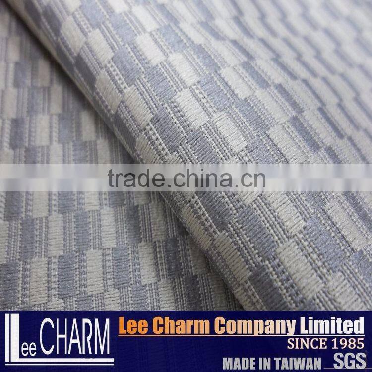 Quality Polyester Check Outdoor Chair Bench Seat Back Pad Fabric