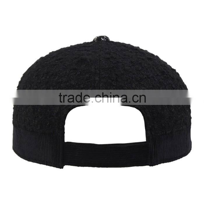 wholesale cheap old style 6 panel short brim high quality printed baseball cap hard hat