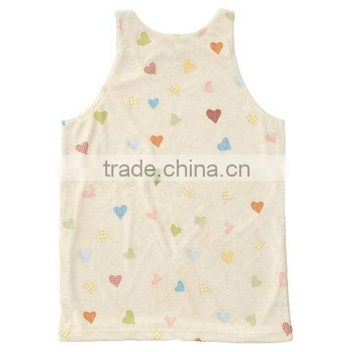 hot sale stylish cotton plain dri fit custom tank top for girls