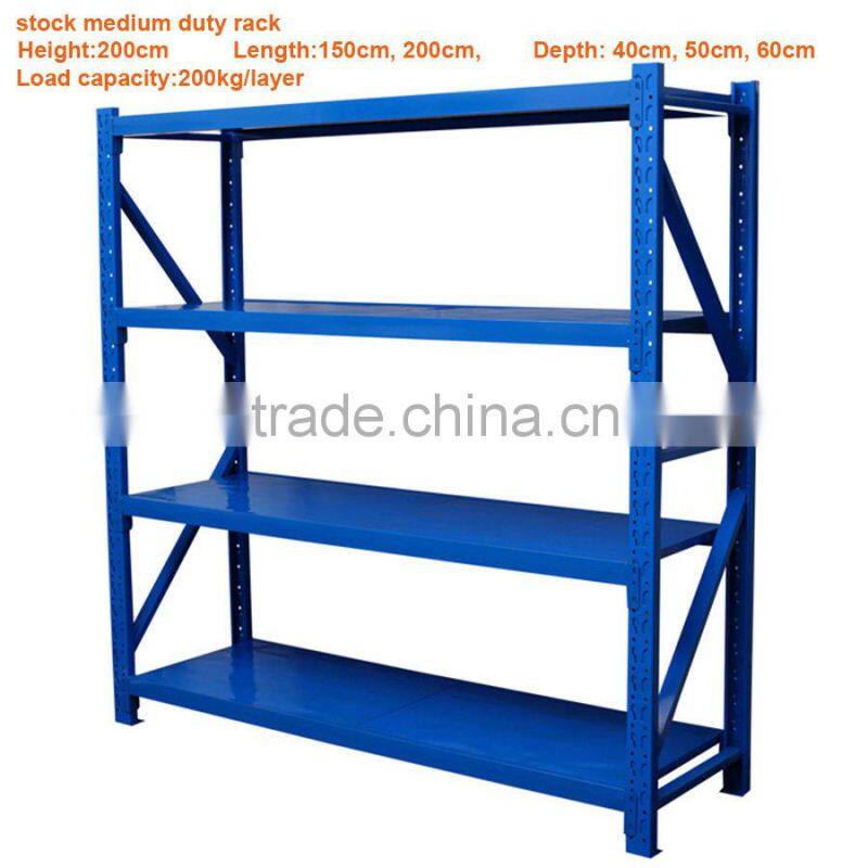 China manufactuer Stock Ligh duty pallet racking (white, blue)