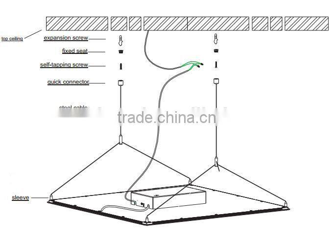 600*600mm Led Celling Panel light 40W With 3 Year Warranty