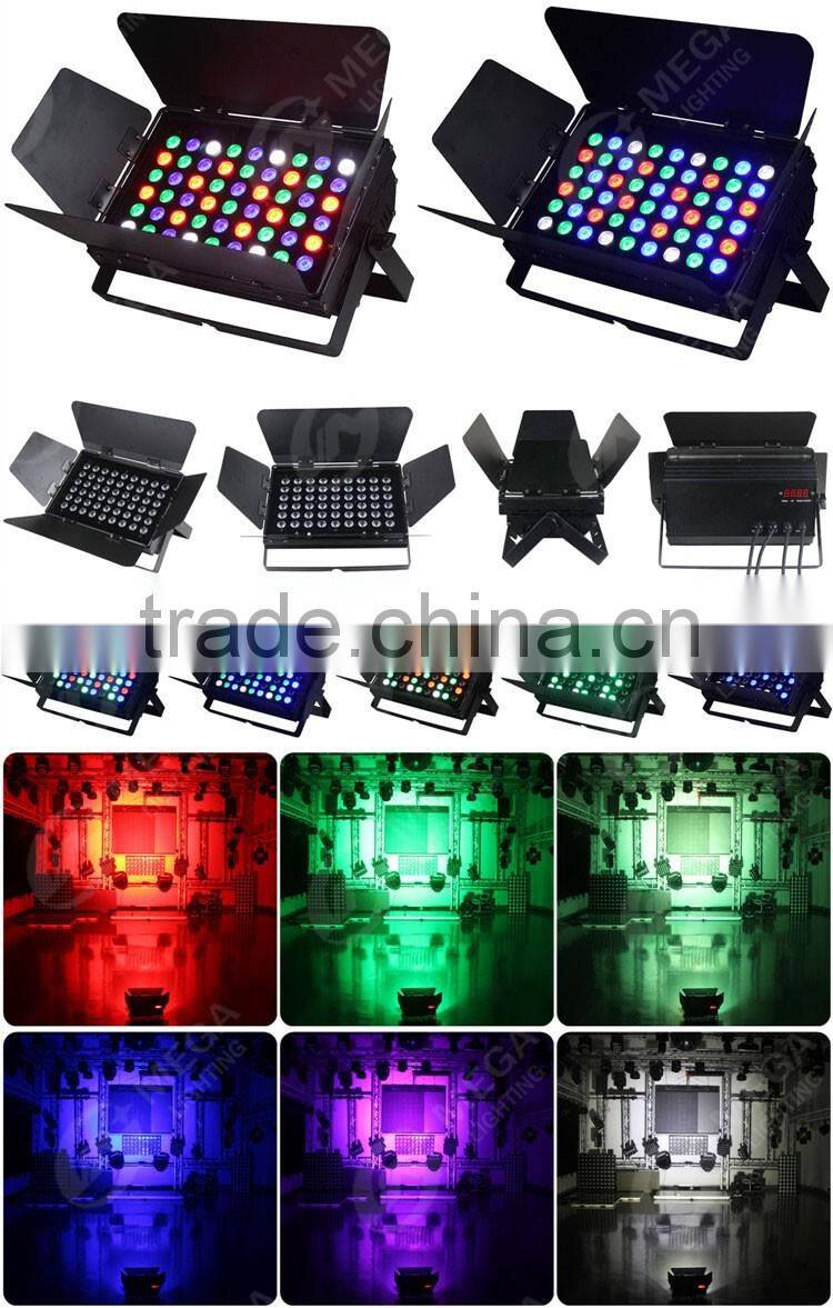 dj background stage lighting 54x3w rgbw/white LED studio wash light