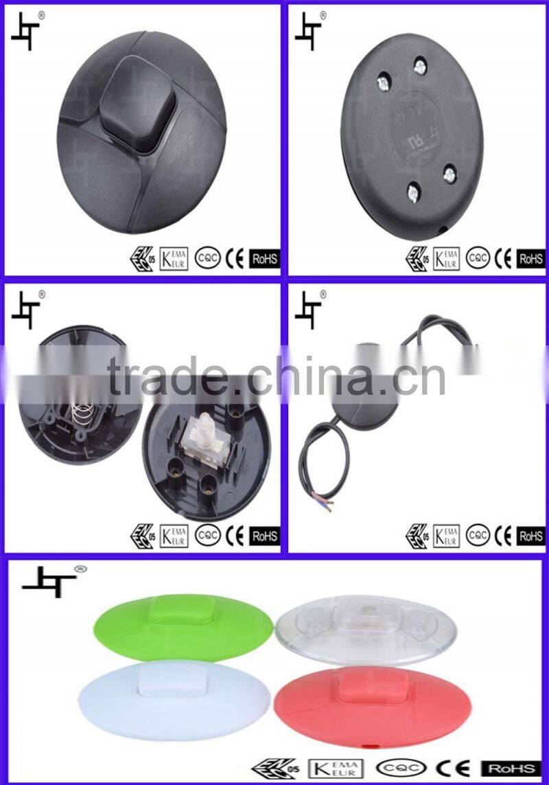 Lamp cords in line foot switch