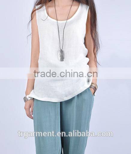 linen tank top stock tank top guangzhou garment factory