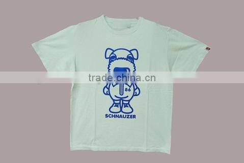 Baby Schnauzer Unisex Cotton Printed White Pink Red Tee Top Short Sleeve