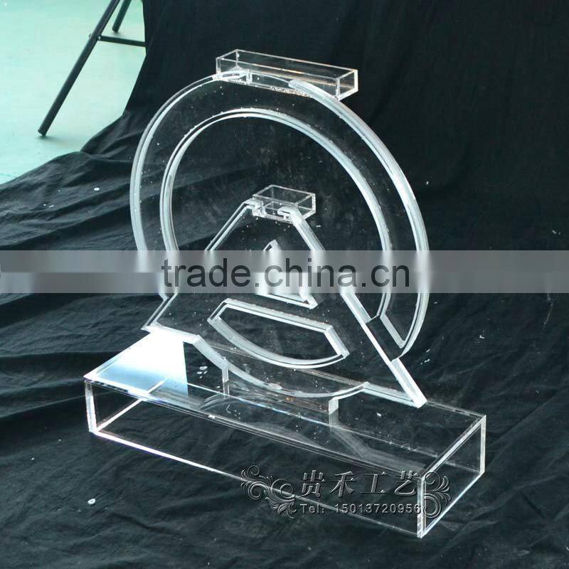 LED light acrylic logo sign display edge lit acrylic signs