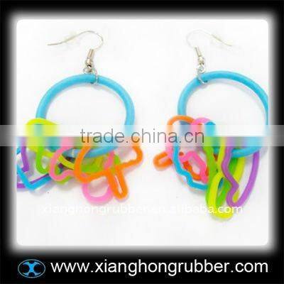fashionable valentine day silicone earring