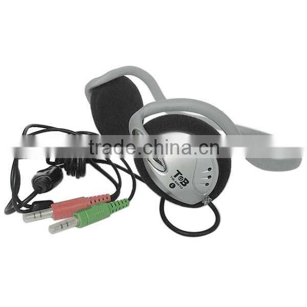 Cheap goods from China noise canceling neckband headphones with microphone for computer/ laptop game